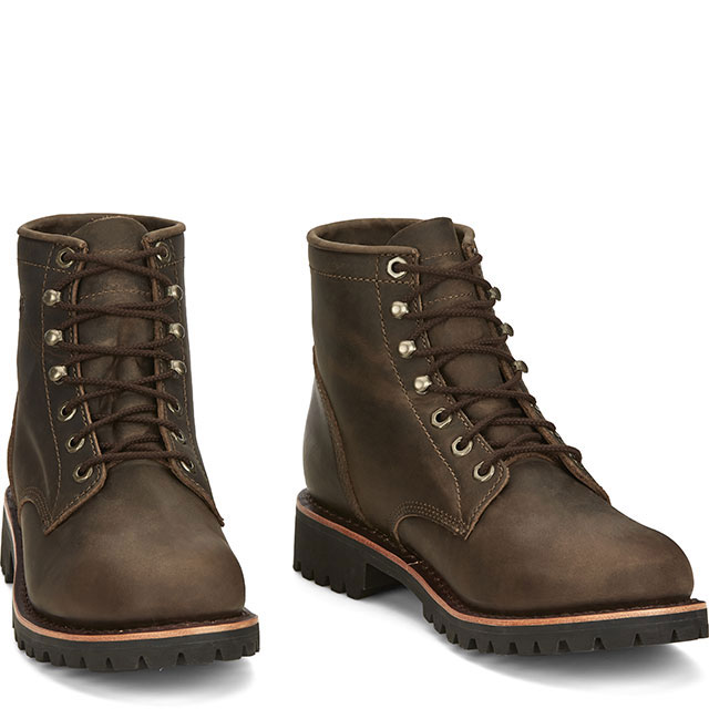 Classic 2.0 6" Lace Up in Chocolate Apache (brown).